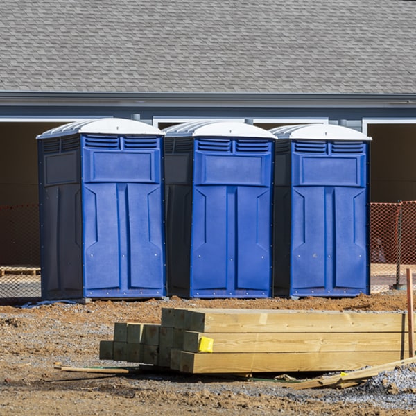 are there any restrictions on what items can be disposed of in the portable toilets in Bloomingdale